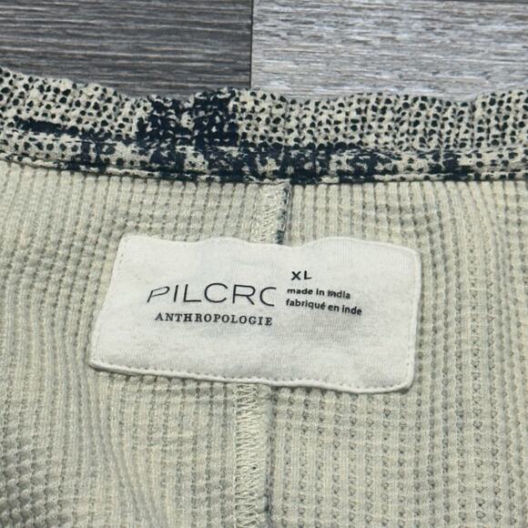 Anthropologie Pilcro Multicolor Womens XL Aztec V-Neck Thermal Sweater Geometric - Picture 4 of 11